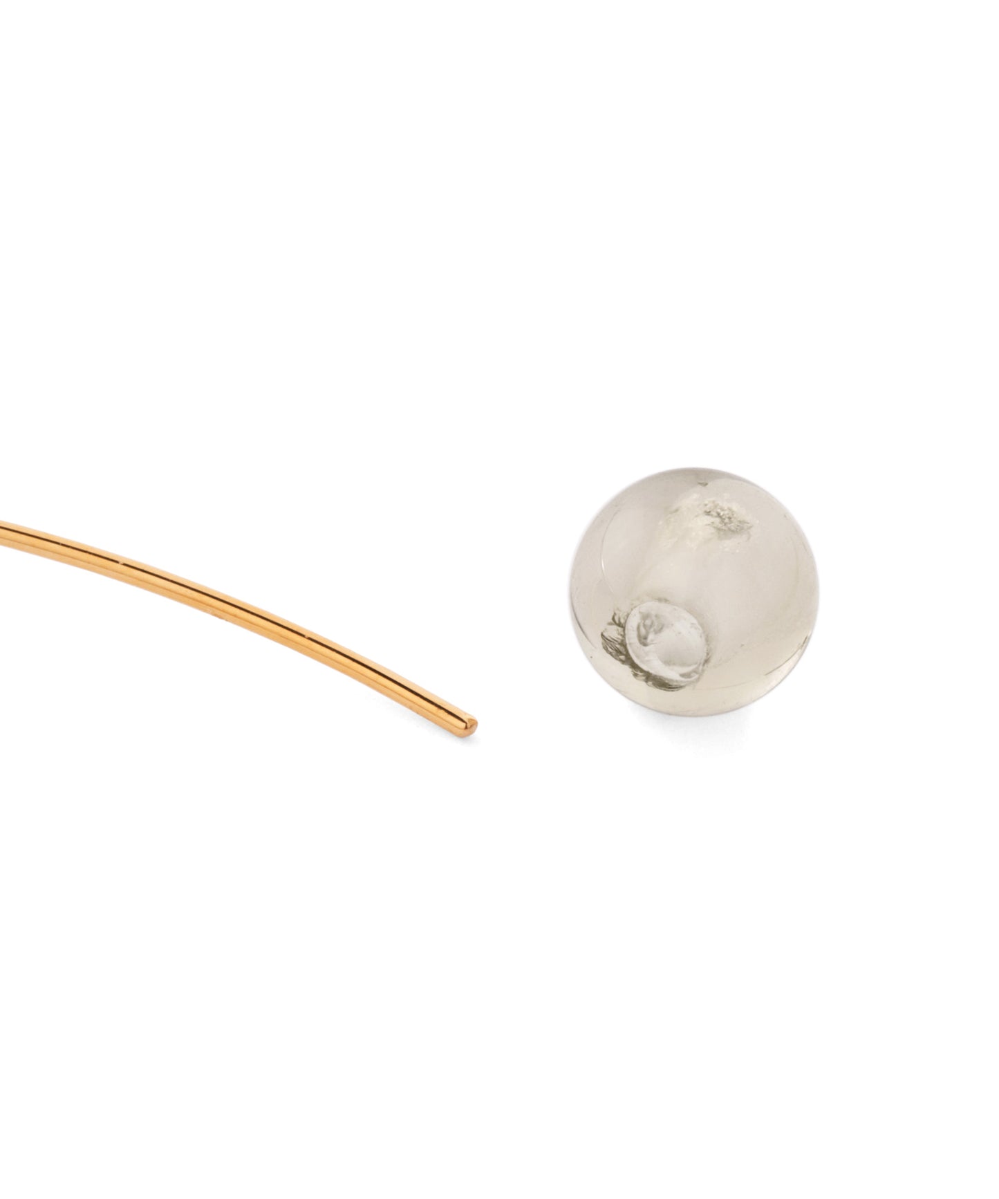 Gemstone × Arch Asymmetry Earrings [A]