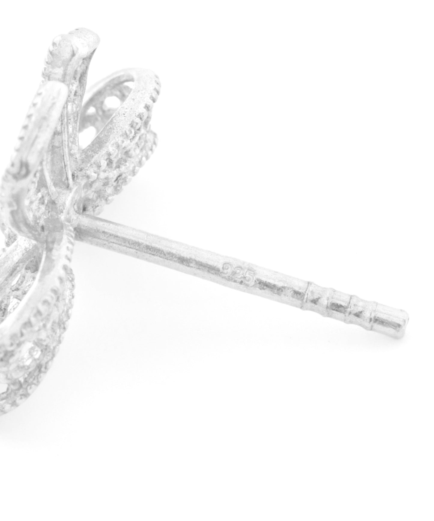 [Eligible for Gift] Lace Ribbon Earrings [925 Silver]