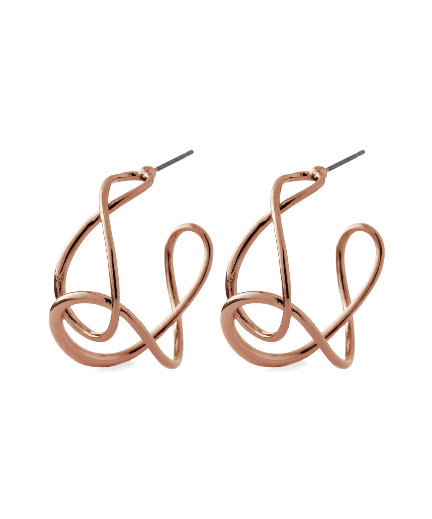 Knot Hoop Earrings