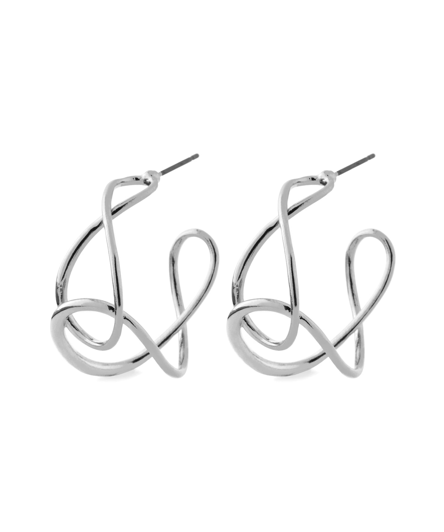 Knot Hoop Earrings