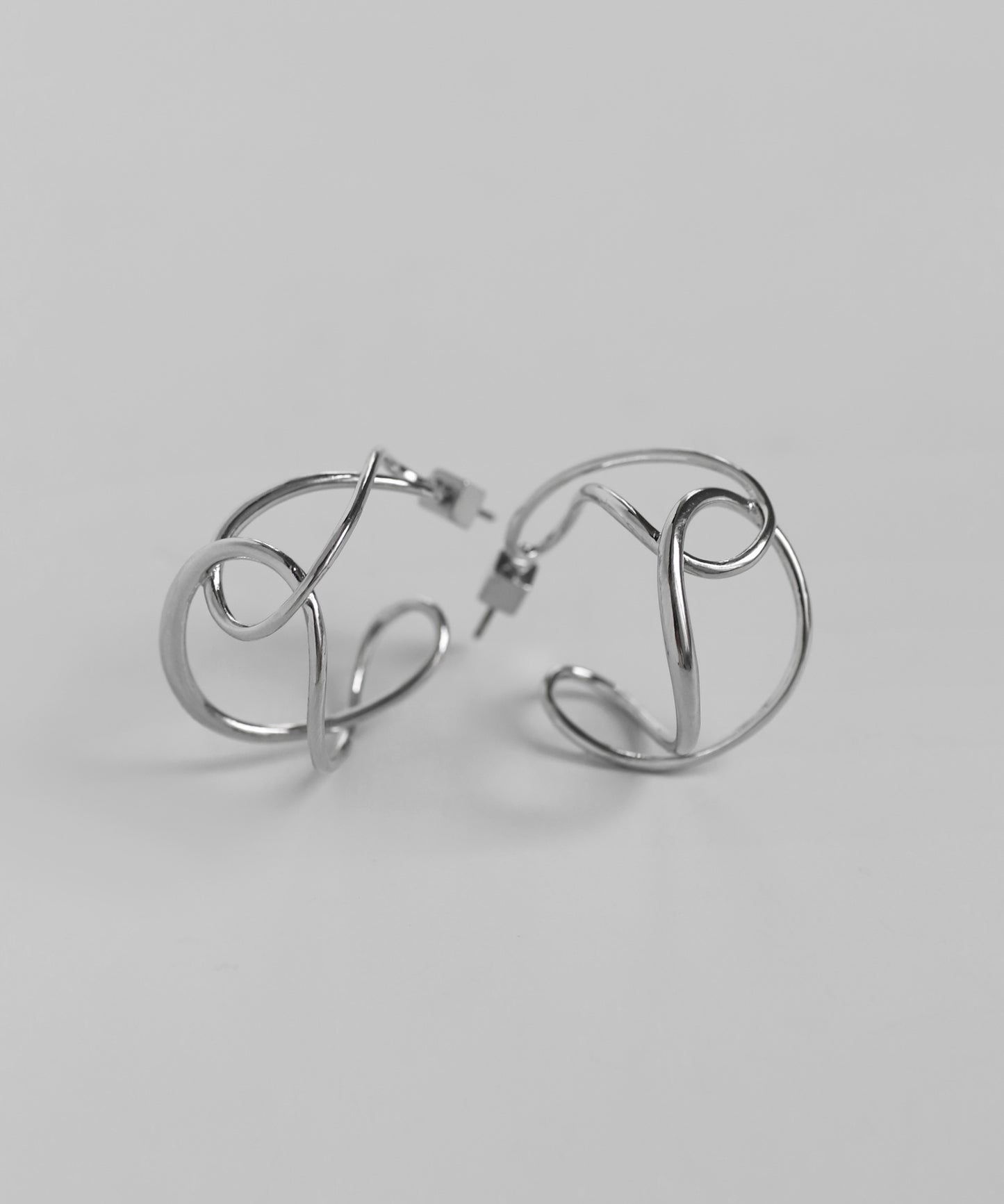 Knot Hoop Earrings