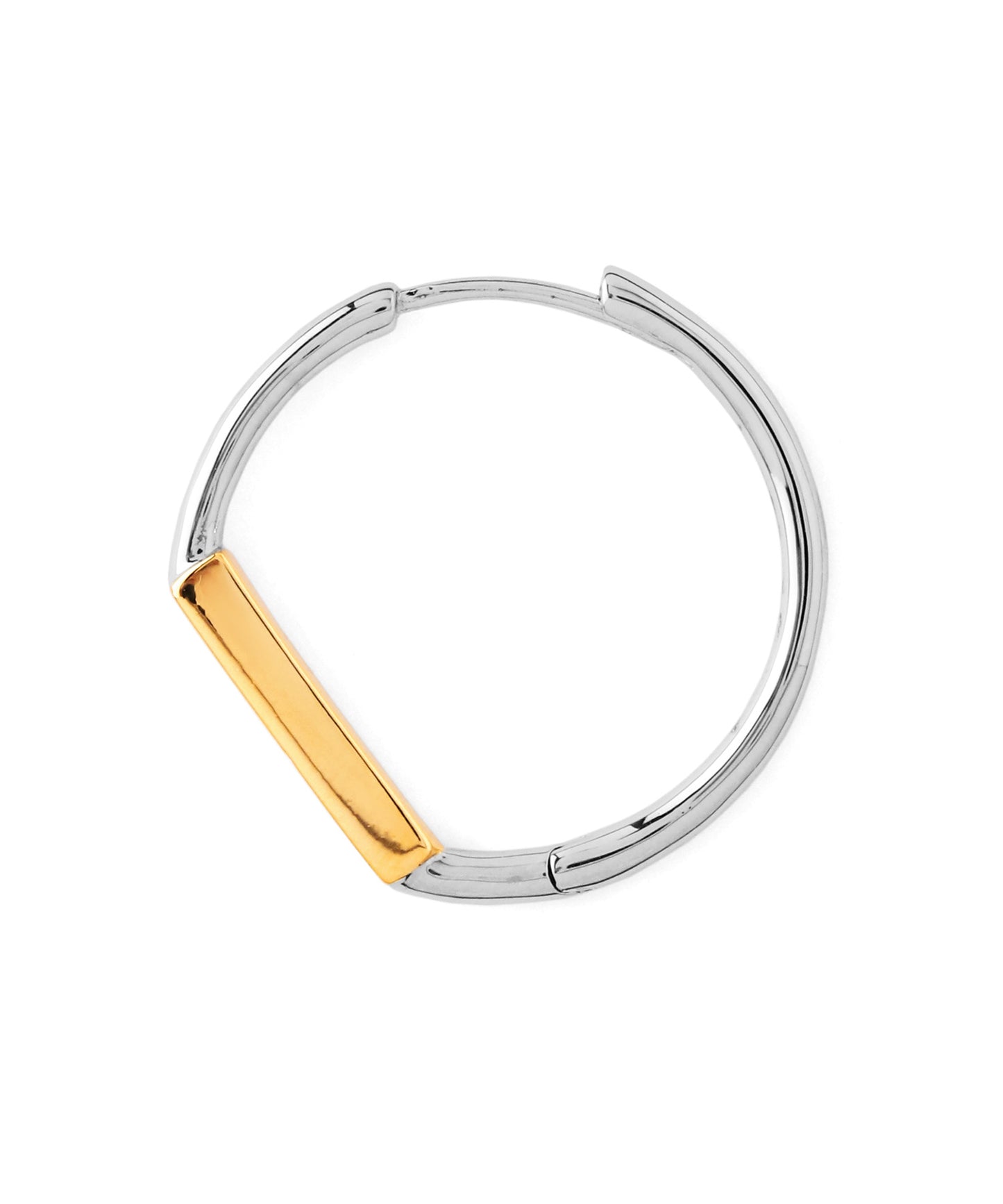 Two-Tone Hoop Earrings