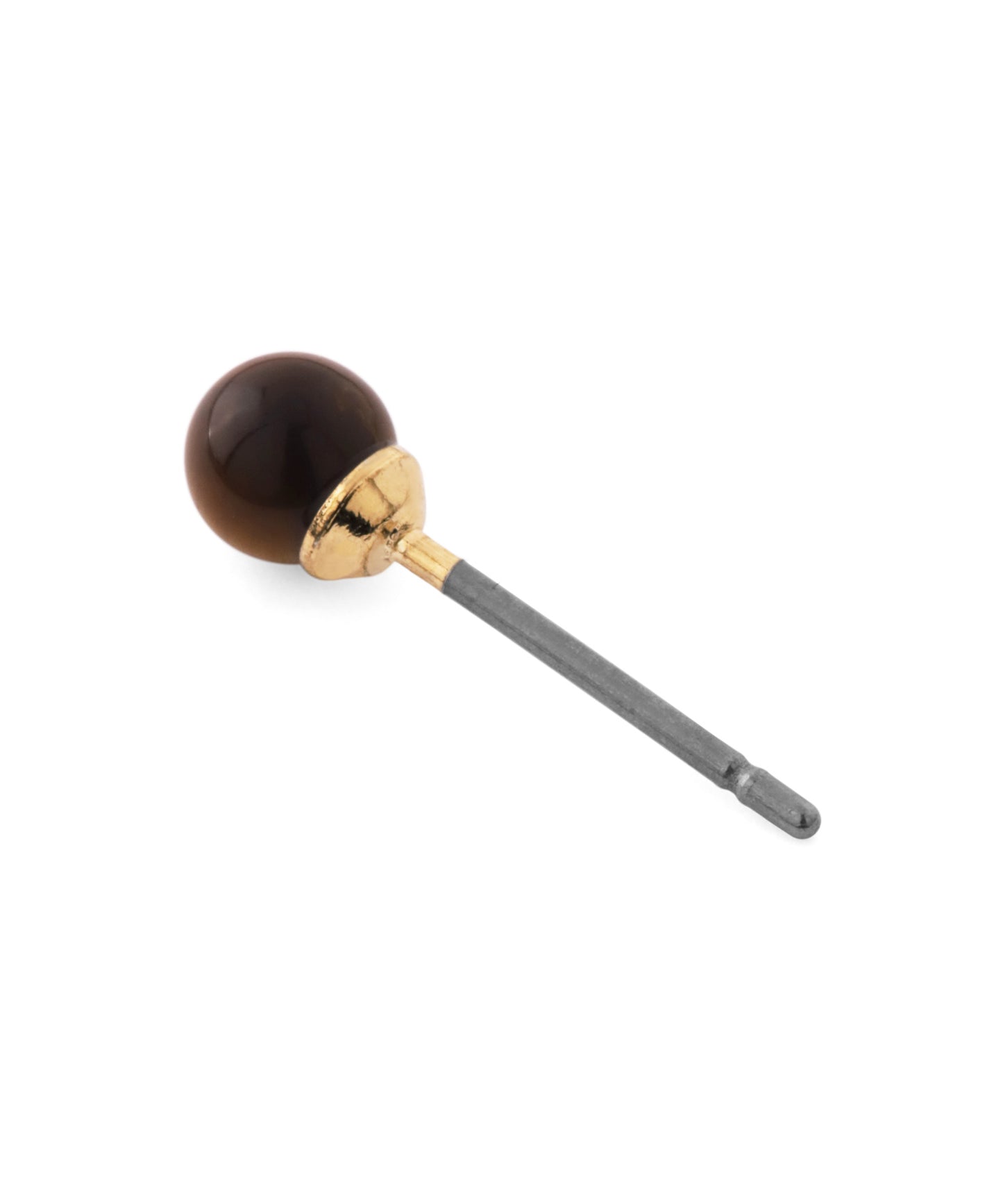 Gemstone × Arch Asymmetry Earrings [B]