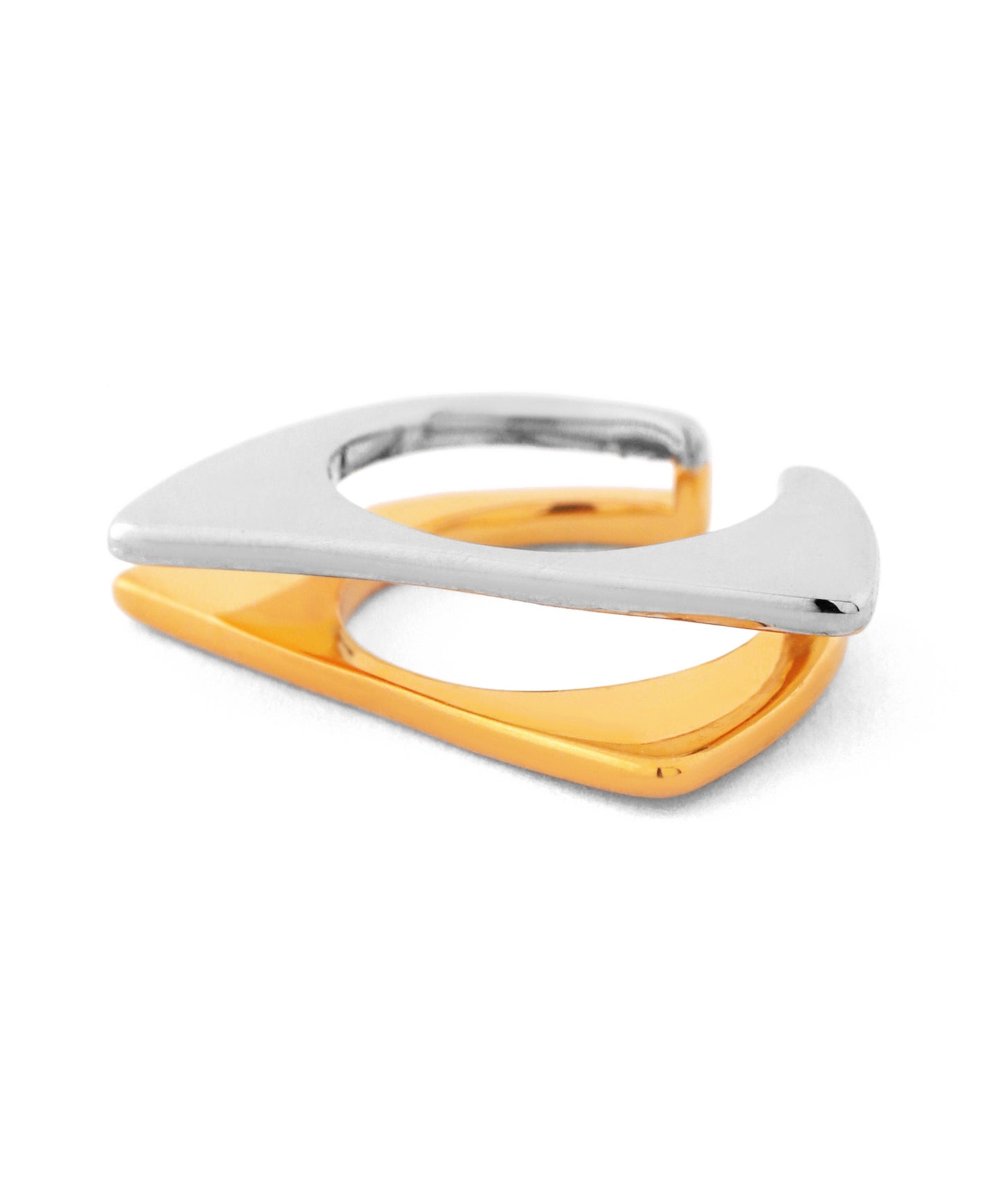 Two-Tone Flat Band Ear Cuff