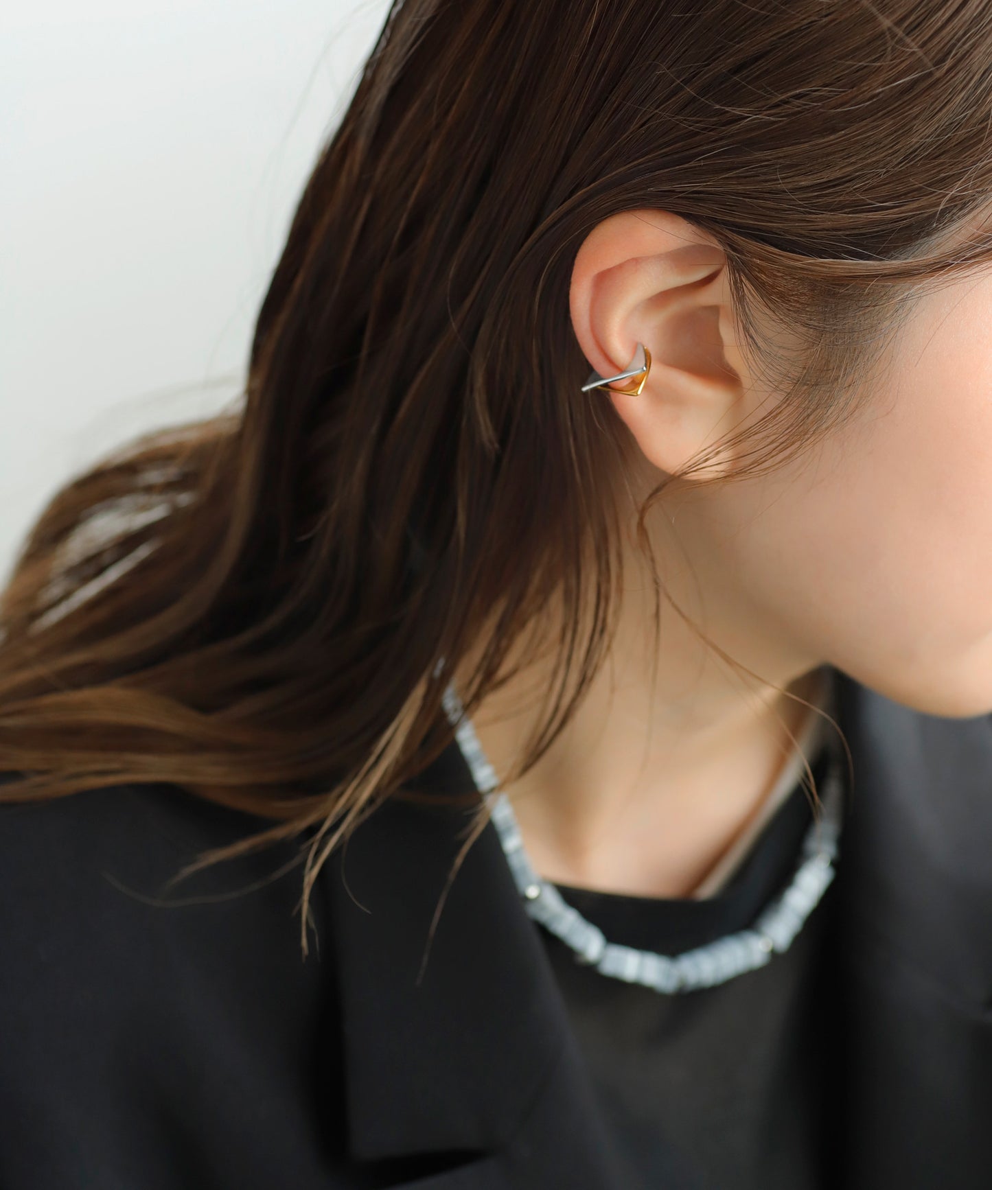 Two-Tone Flat Band Ear Cuff
