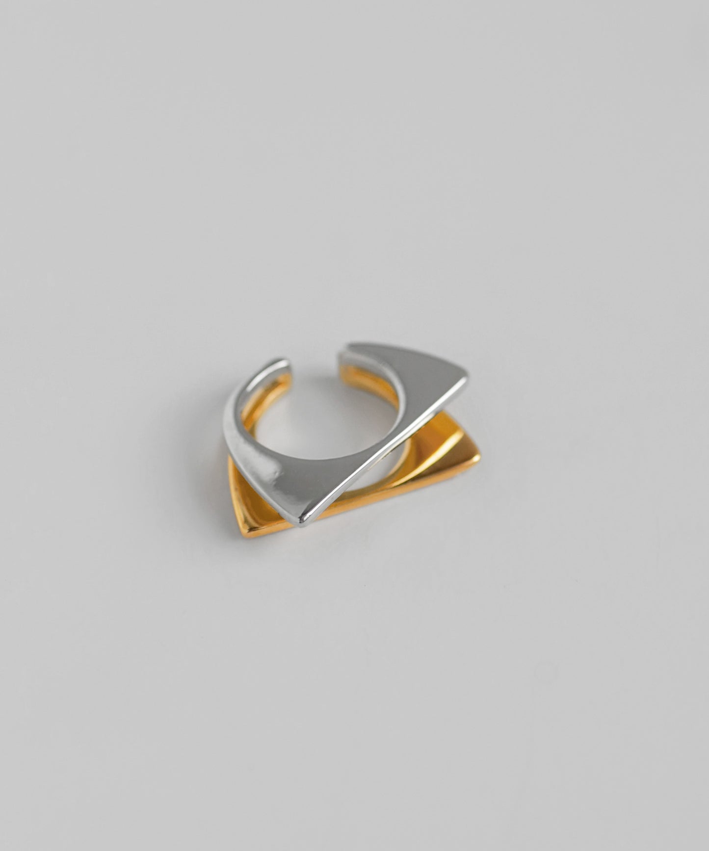 Two-Tone Flat Band Ear Cuff