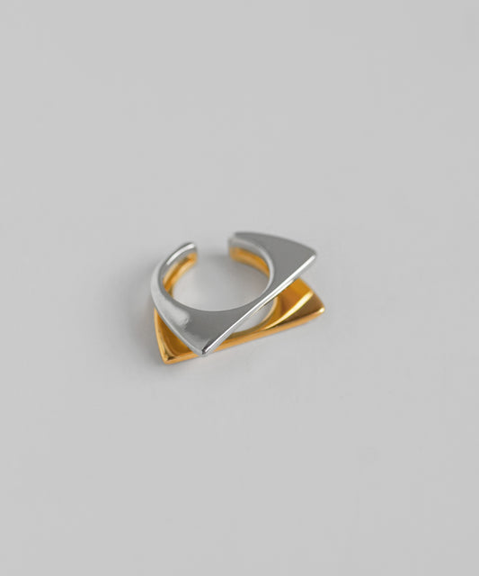 Two-Tone Flat Band Ear Cuff