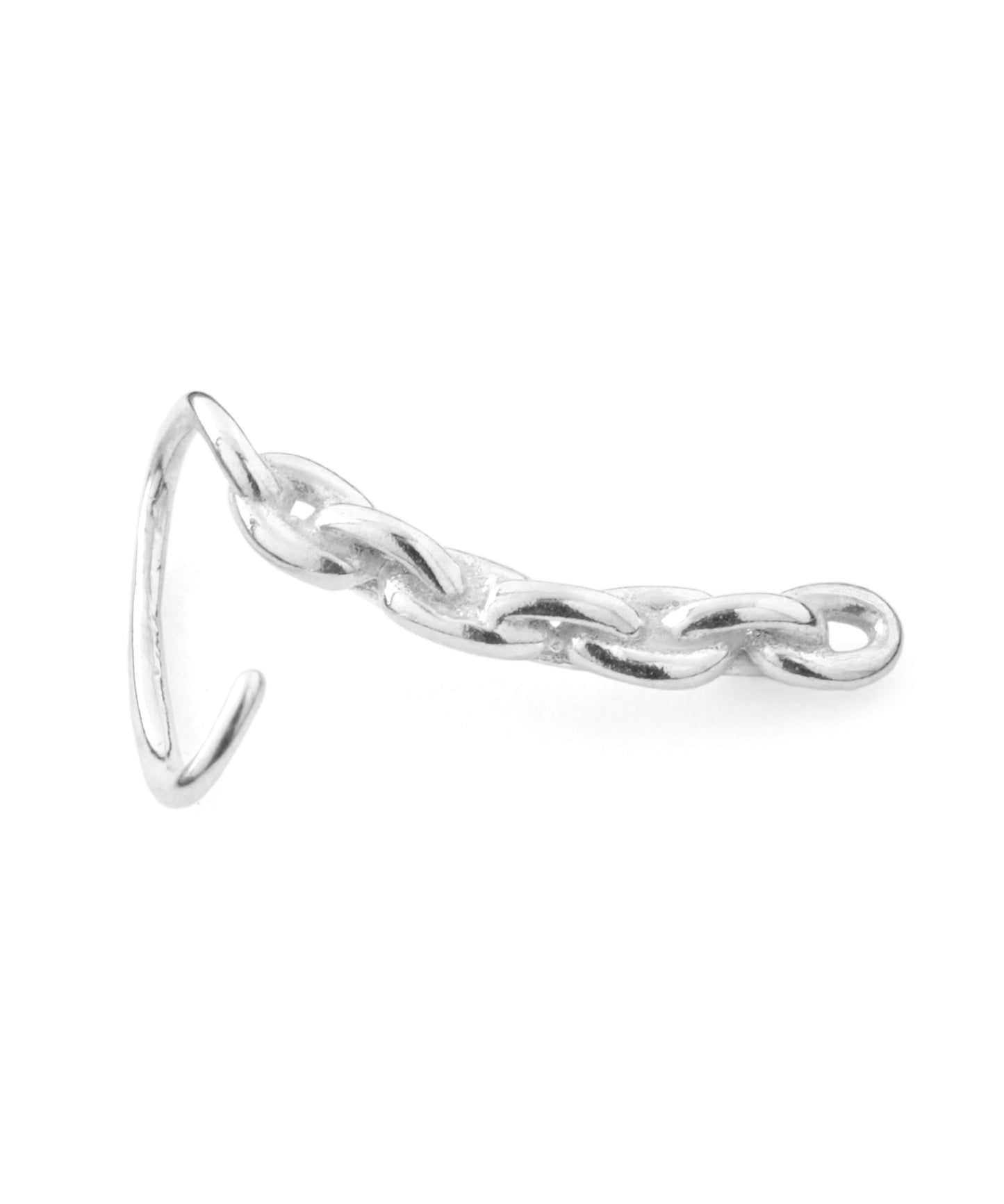 [Eligible for Gift] Chain Motif Hook Earrings [925 Silver]