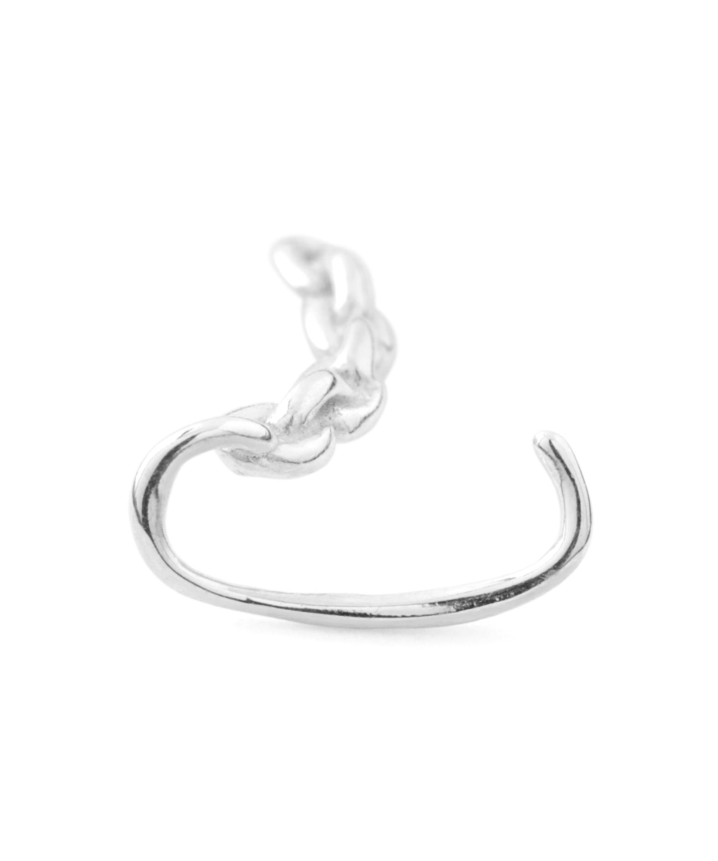 [Eligible for Gift] Chain Motif Hook Earrings [925 Silver]