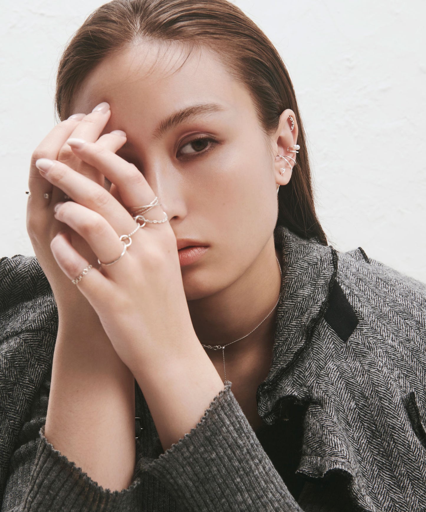 [Eligible for Gift] Chain Cuff Earrings [925 Silver]