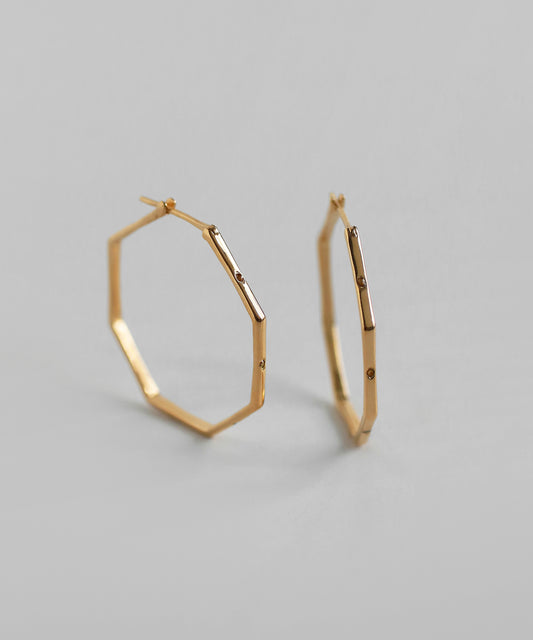 Zero Hoop Earrings [Bijou]
