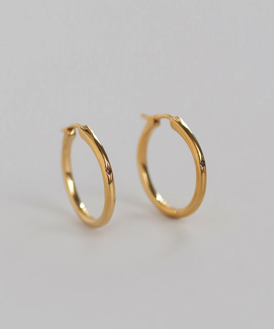 Zero Hoop Earrings [Bijou]