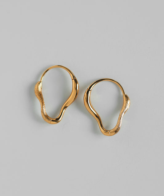 Seamless Hoop Earrings [Thick Plating]