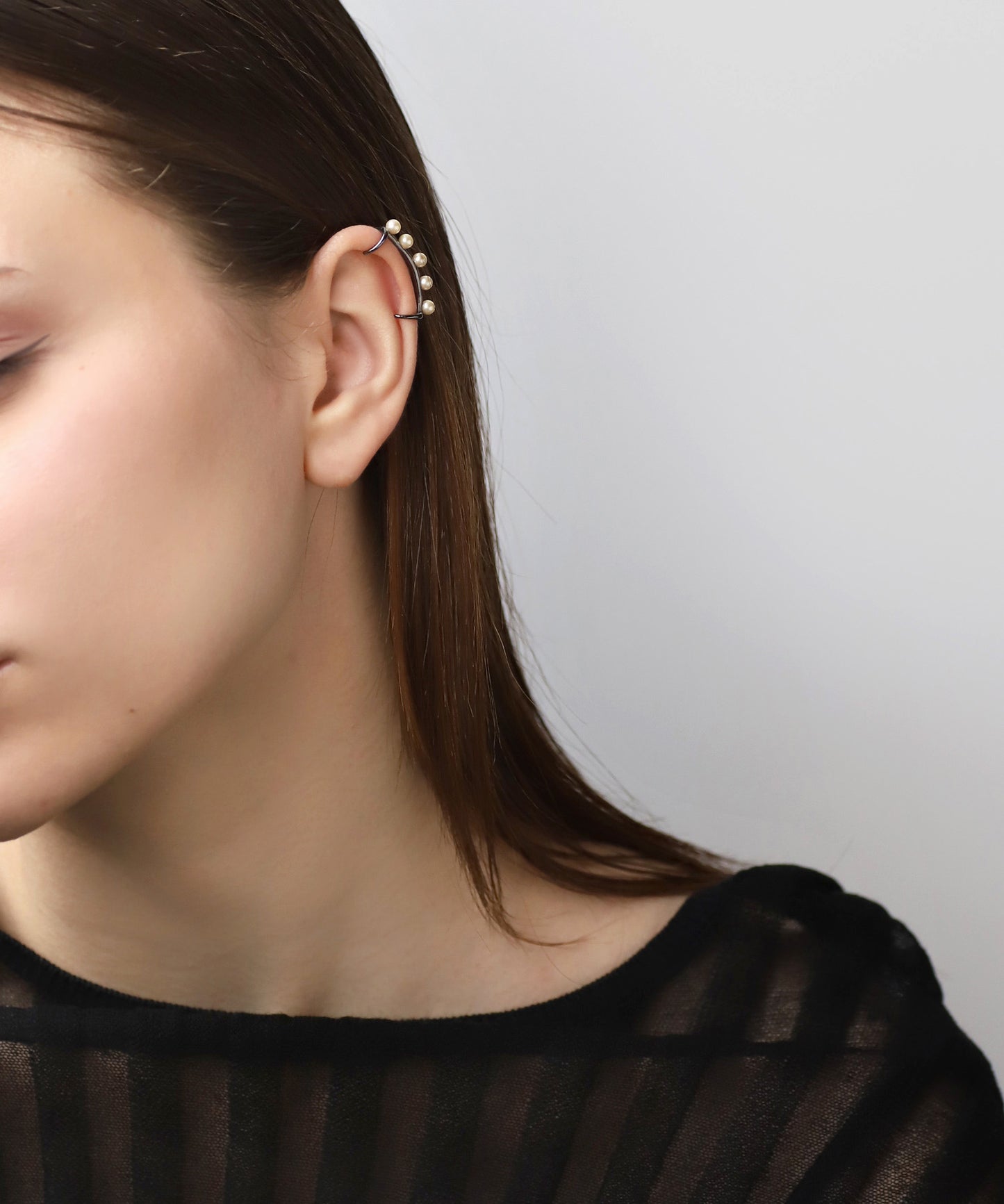 Pearl Line Ear Cuff