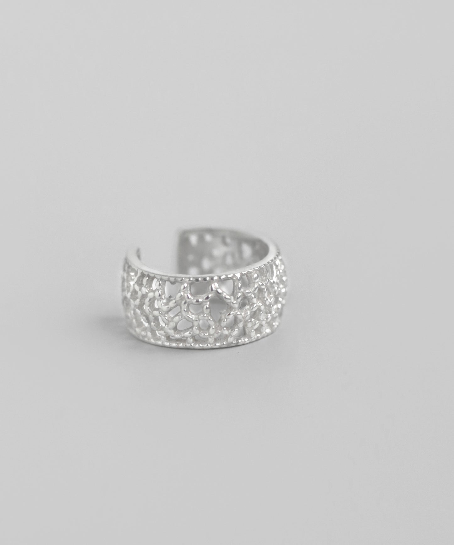 [Eligible for Gift] Lace Design Ear Cuff [925 Silver]