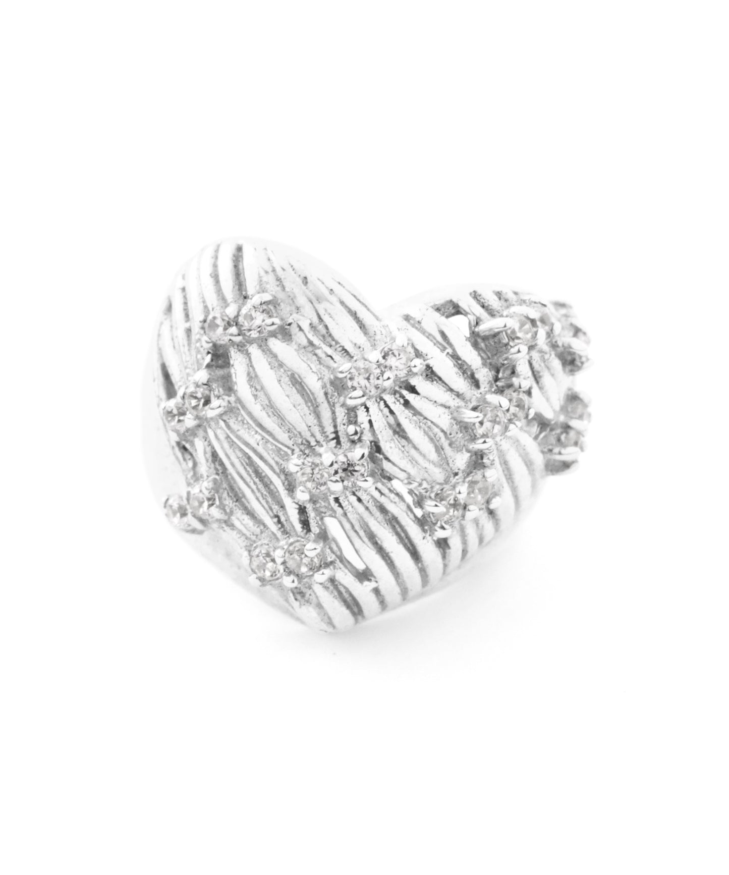 [Eligible for Gift] Heart × Bijou Ear Cuff [925 Silver]