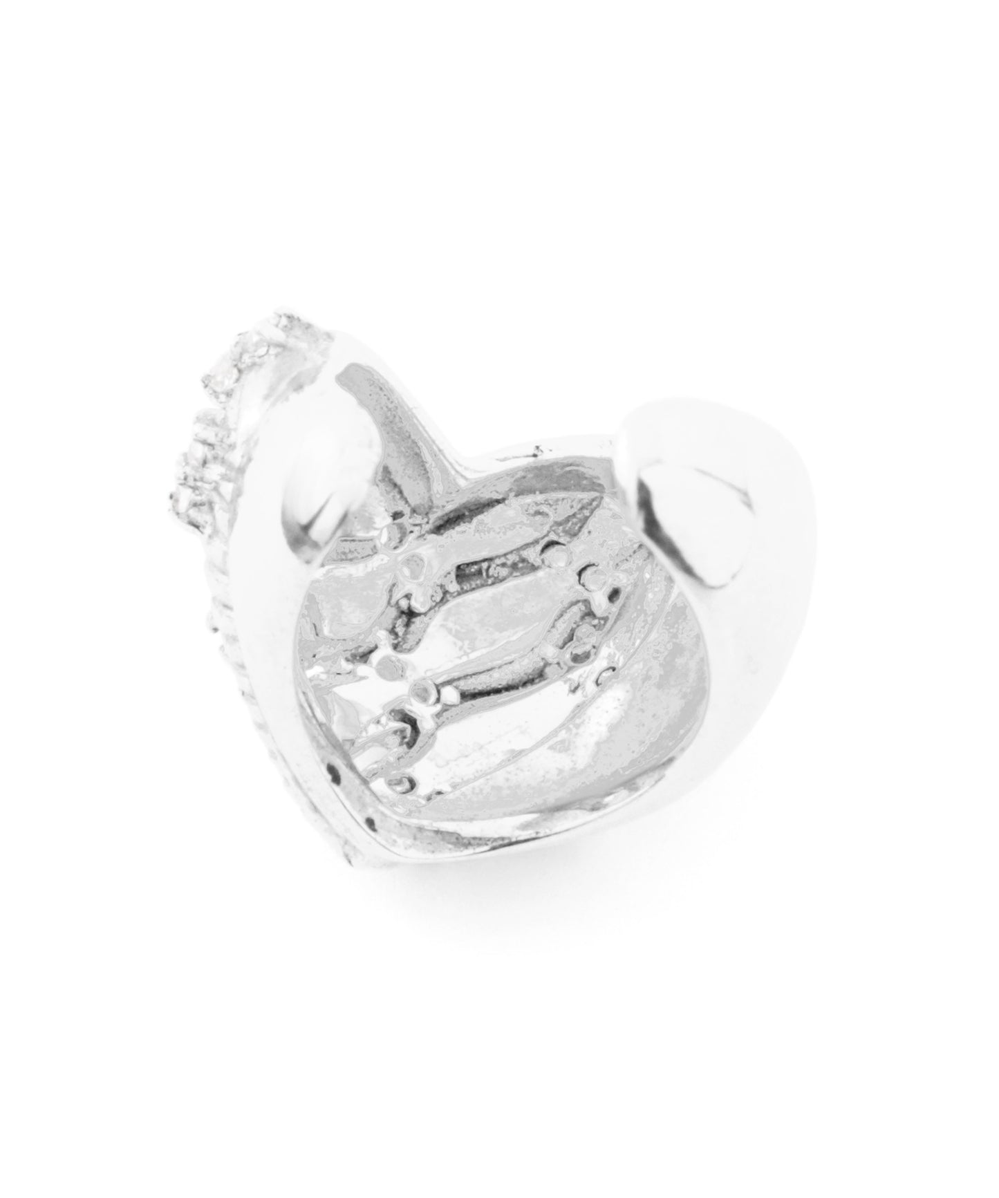 [Eligible for Gift] Heart × Bijou Ear Cuff [925 Silver]