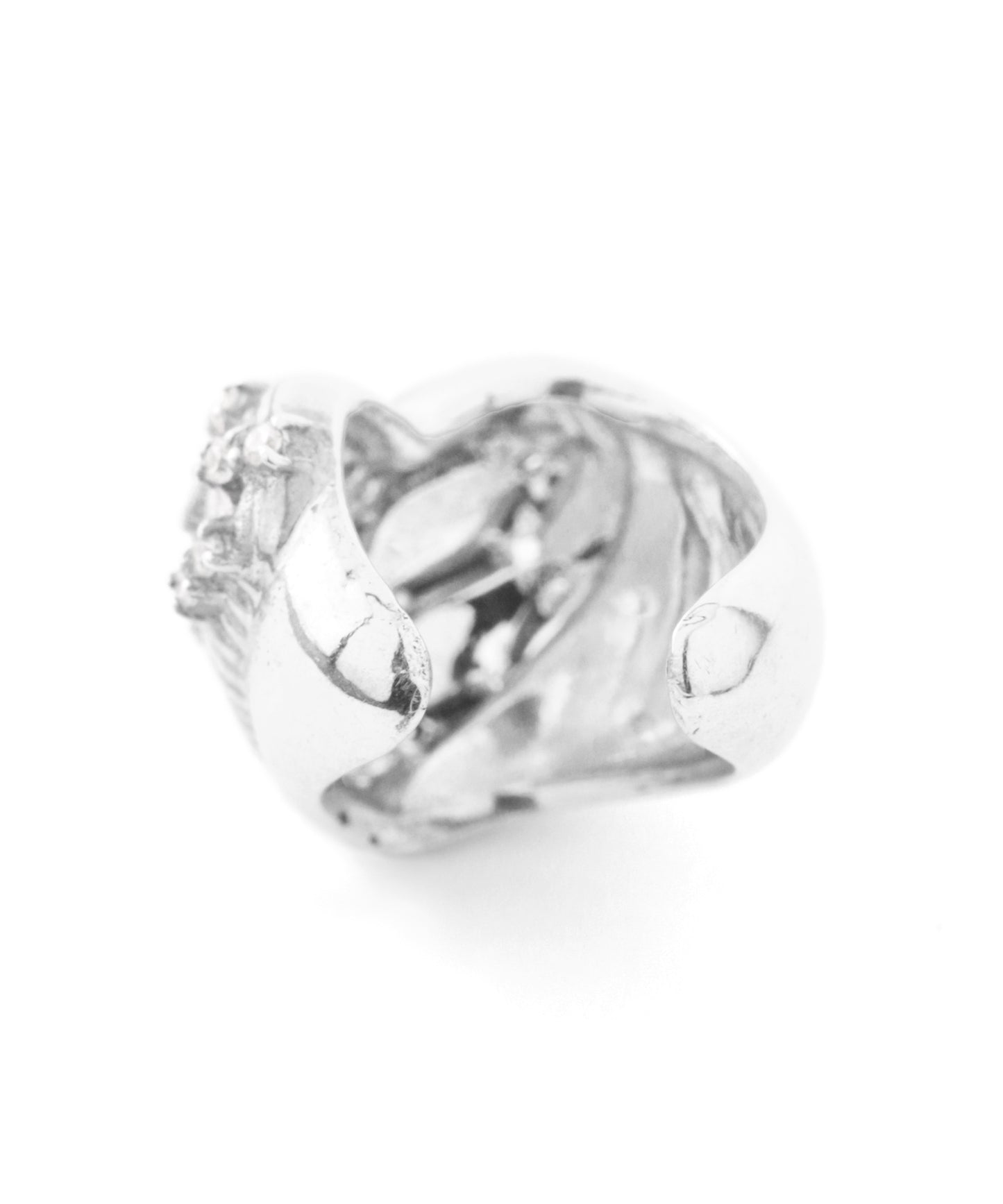 [Eligible for Gift] Heart × Bijou Ear Cuff [925 Silver]