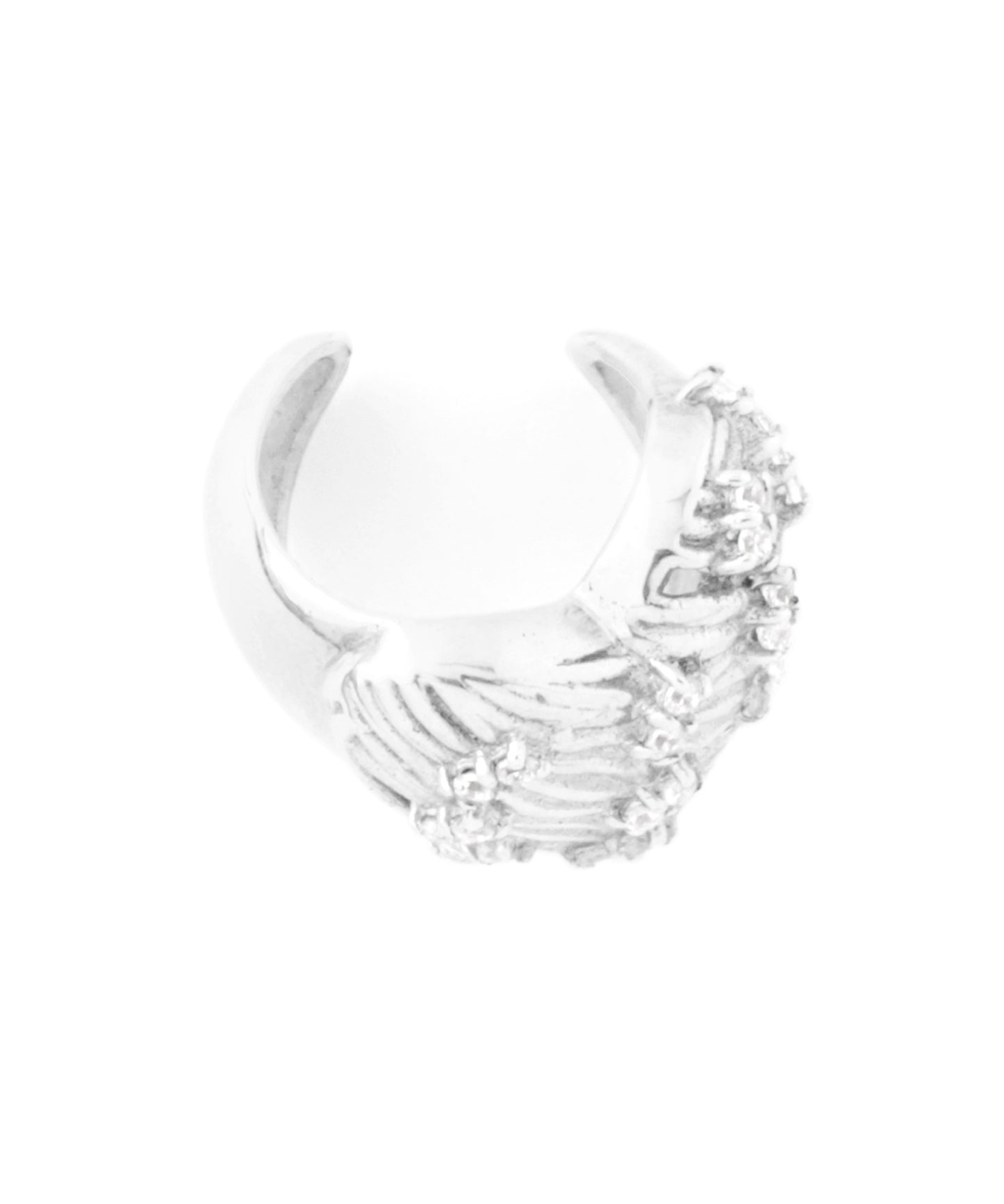 [Eligible for Gift] Heart × Bijou Ear Cuff [925 Silver]