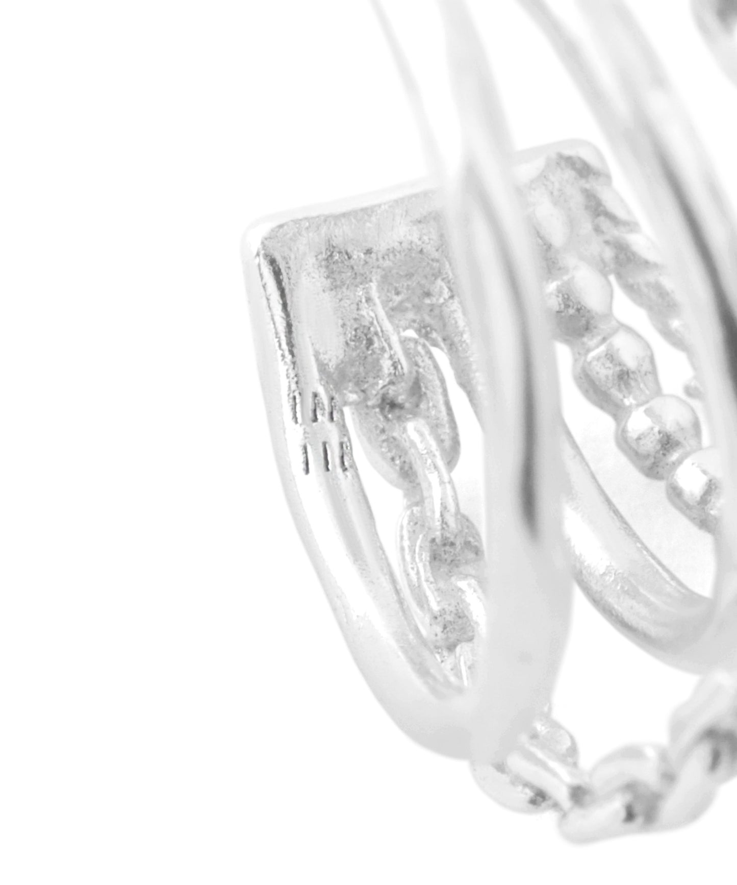 [Eligible for Gift] Cross Line Ear Cuff [925 Silver]