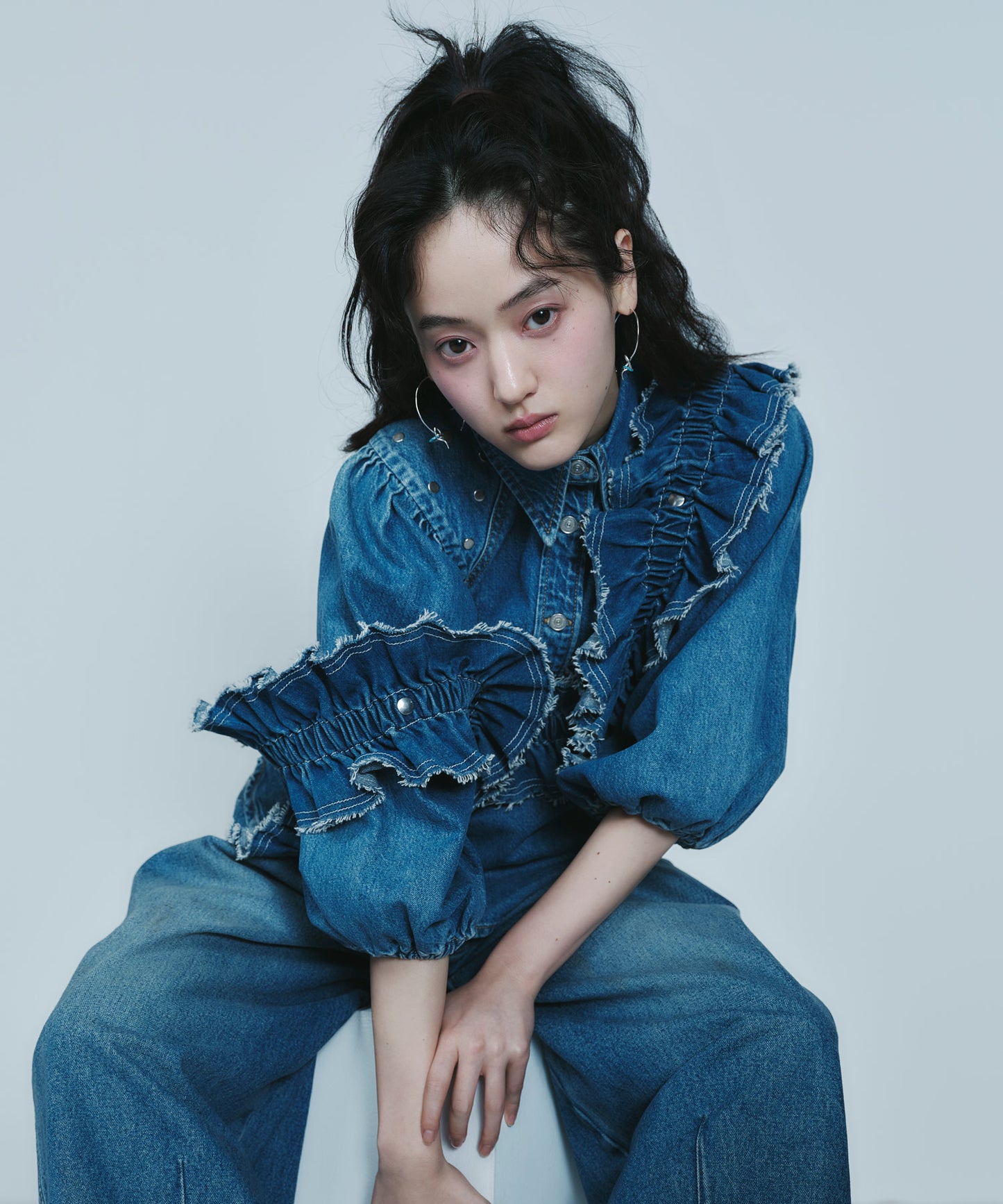 Color Bijou Loop Hoop Earrings