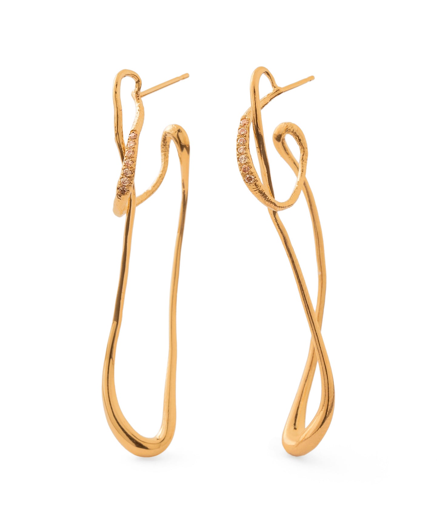 Color Bijou Loop Hoop Earrings