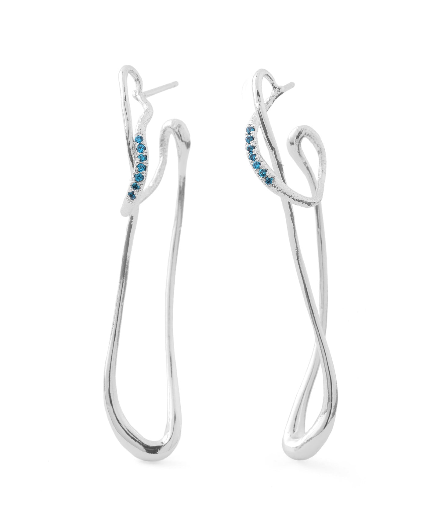 Color Bijou Loop Hoop Earrings