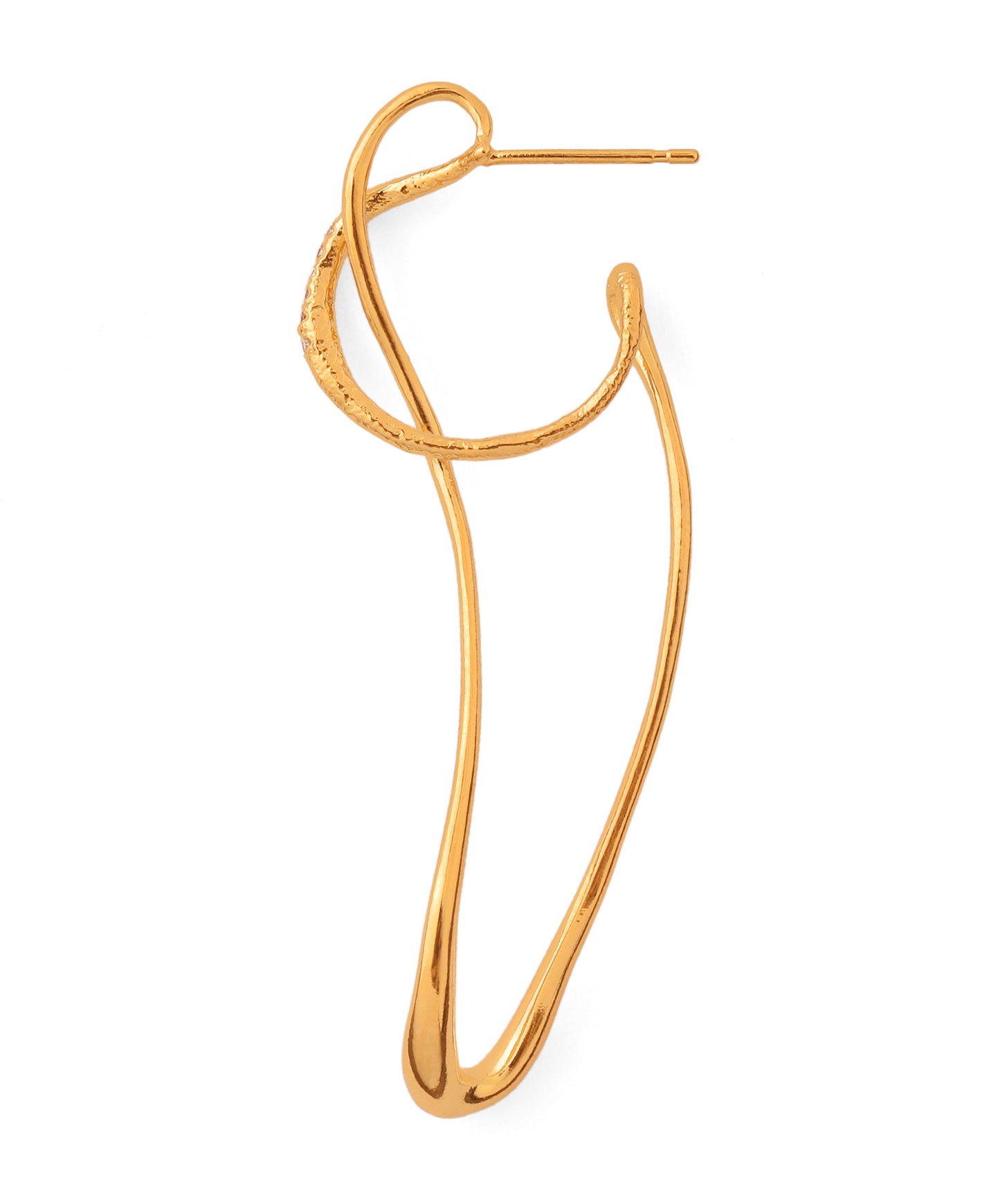 Color Bijou Loop Hoop Earrings