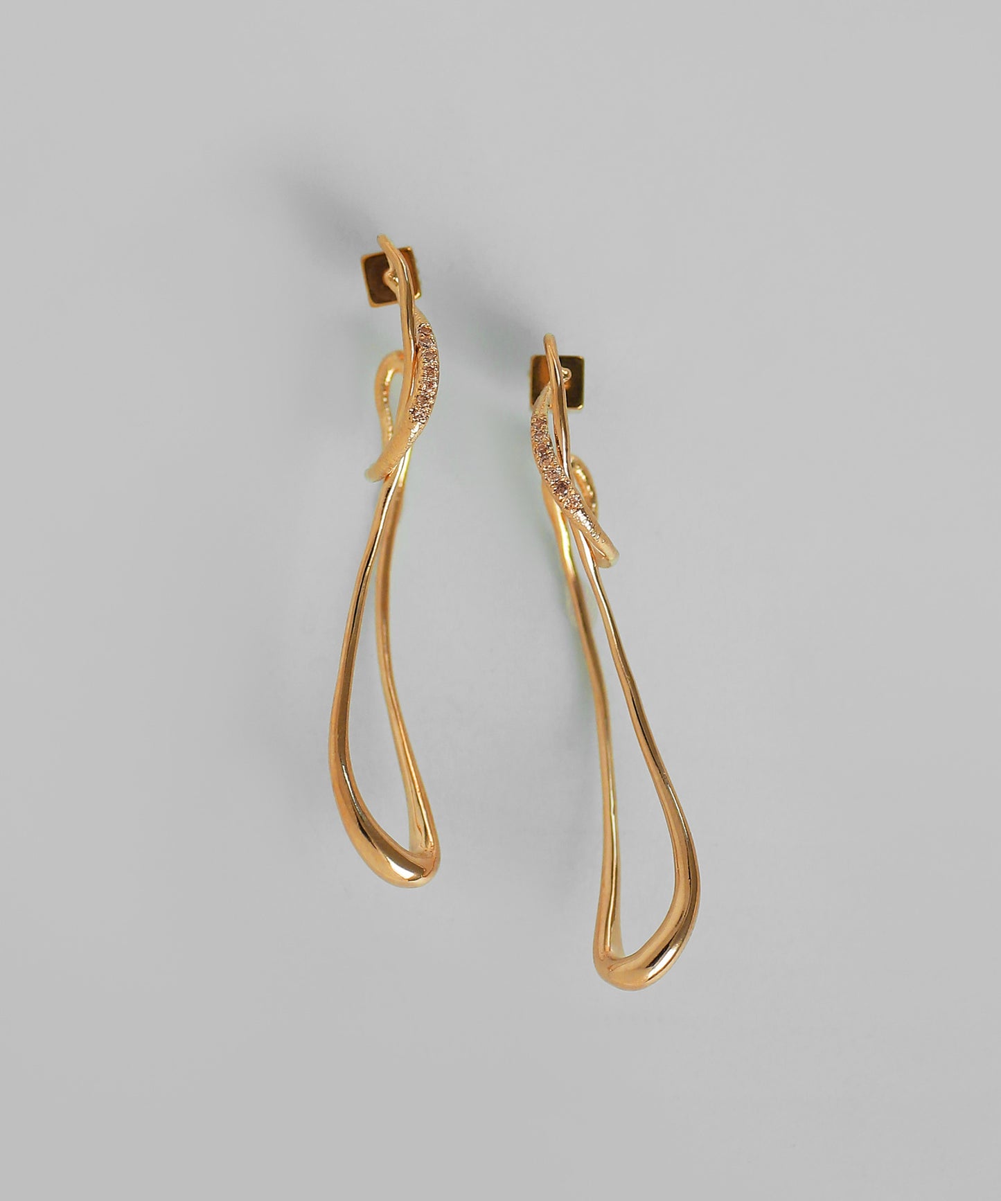 Color Bijou Loop Hoop Earrings