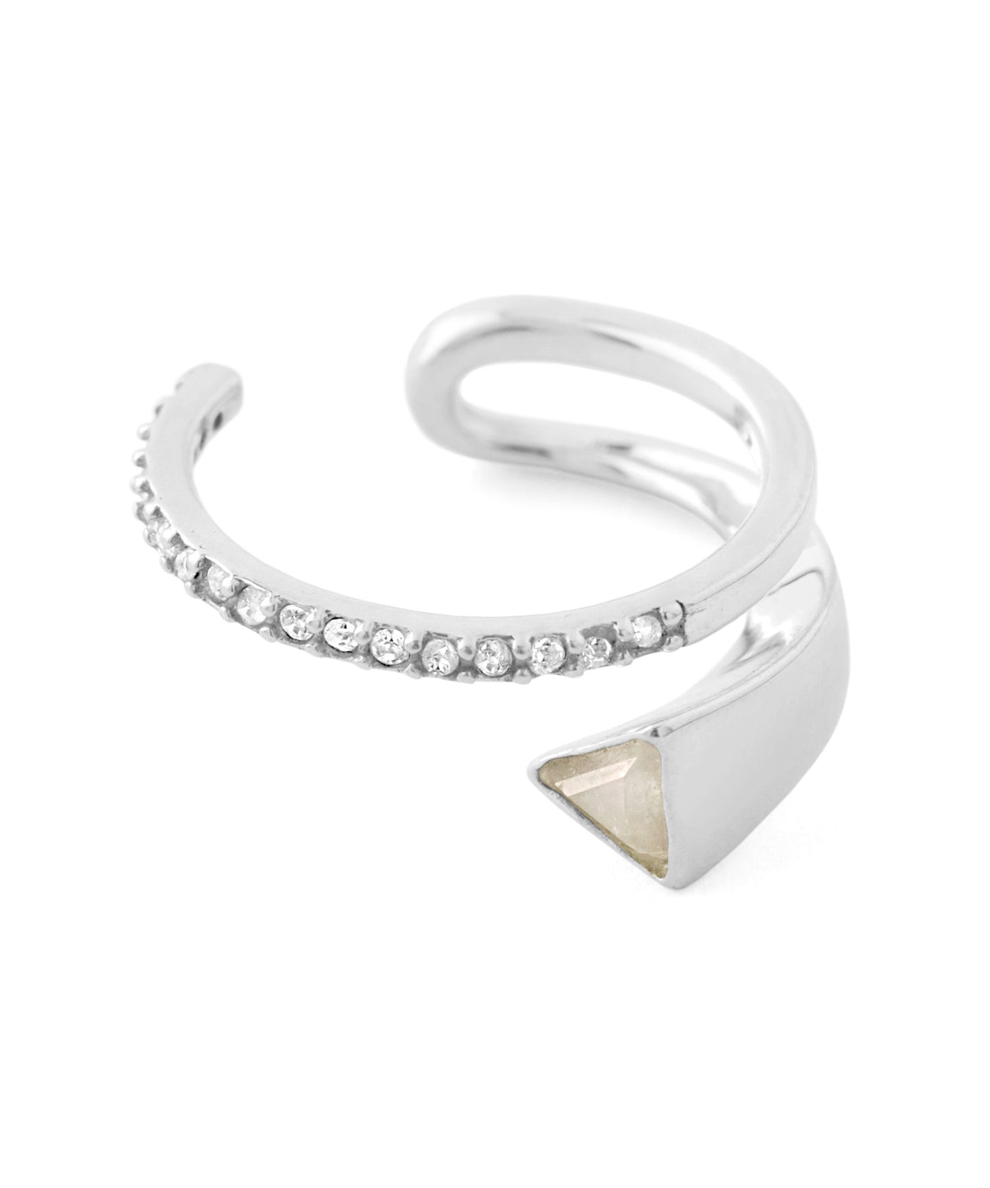 [Eligible for Gift] Moonstone Ear Cuff [925 Silver]