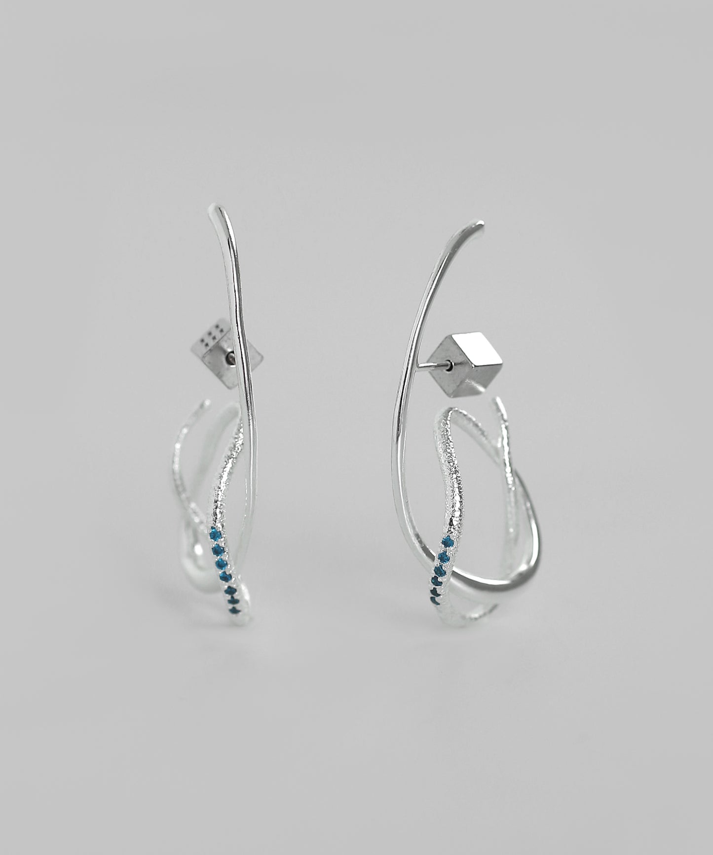 Color Bijou Loop Hoop Earrings