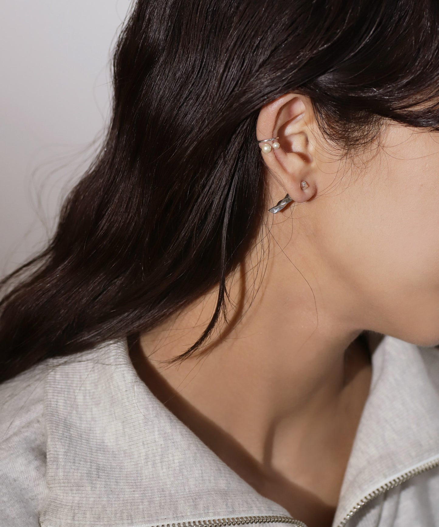 [Eligible for Gift] Pearl Ear Cuff [925 Silver]