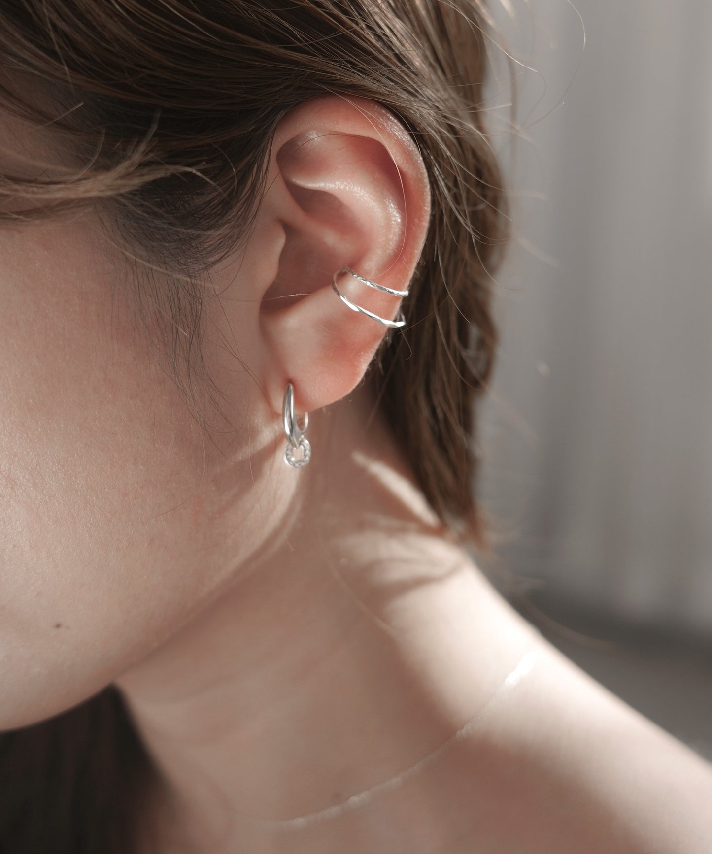 [Eligible for Gift] Double Line Ear Cuff [925 Silver]