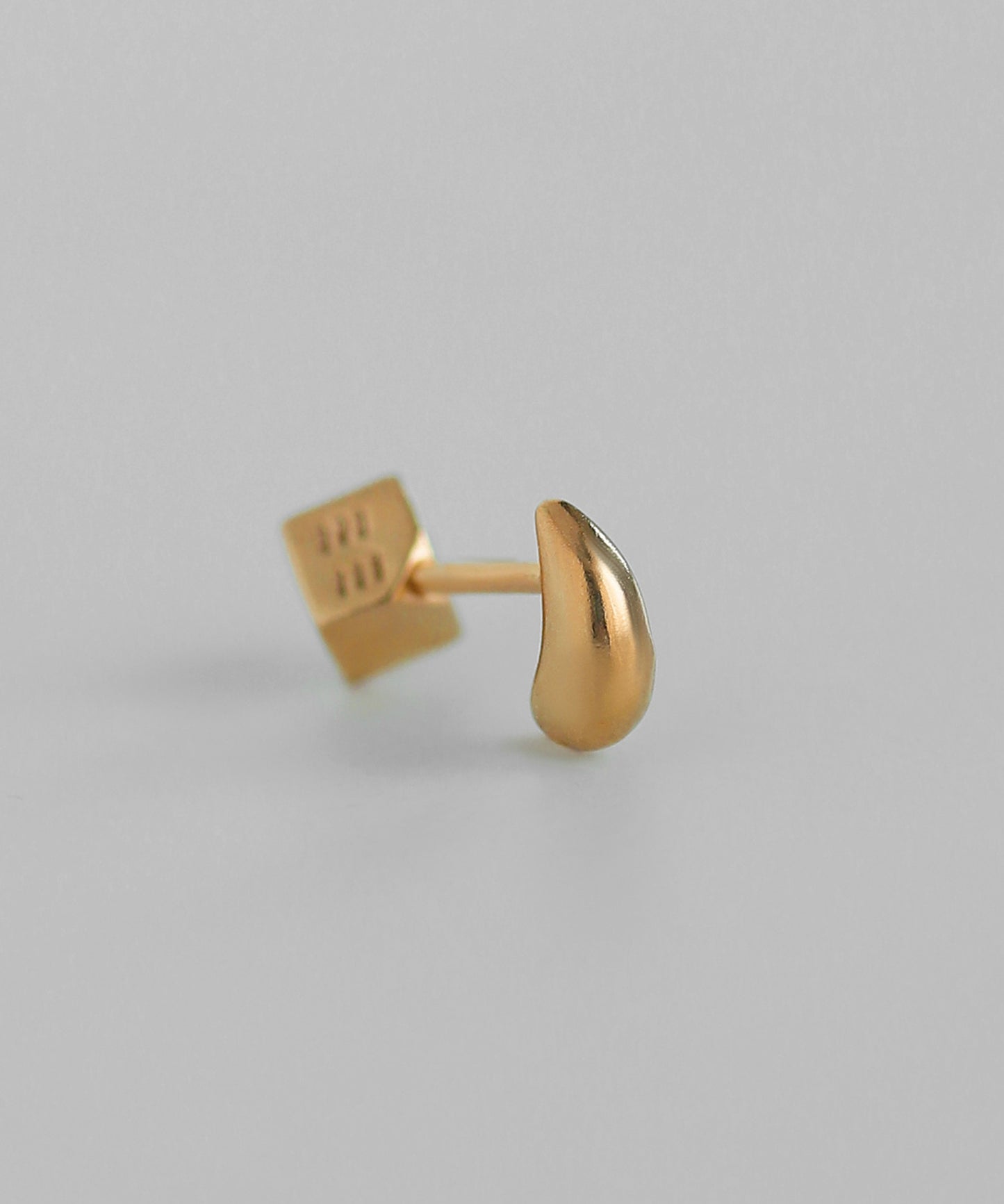 Drop Screw Post Earring [925 Silver] [Single]