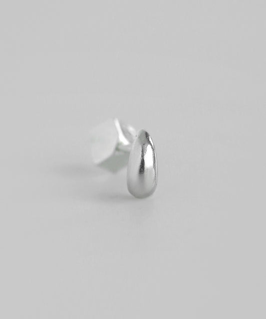 Drop Screw Post Earring [925 Silver] [Single]