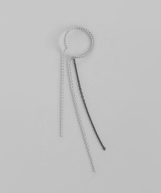 Two-Tone Chain Ear Cuff [925 Silver]