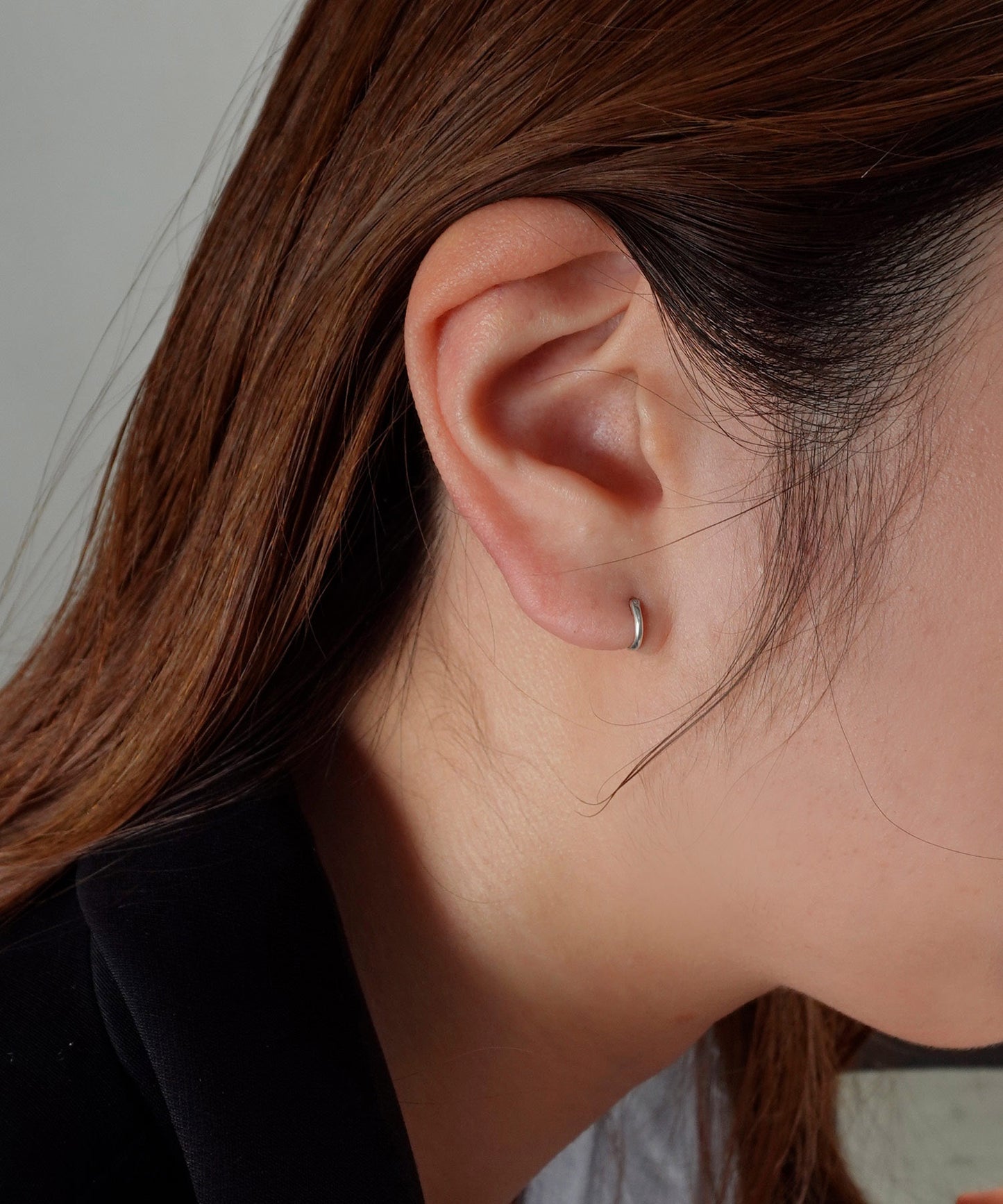 Hoop Earring [S] [925 Silver] [Single]