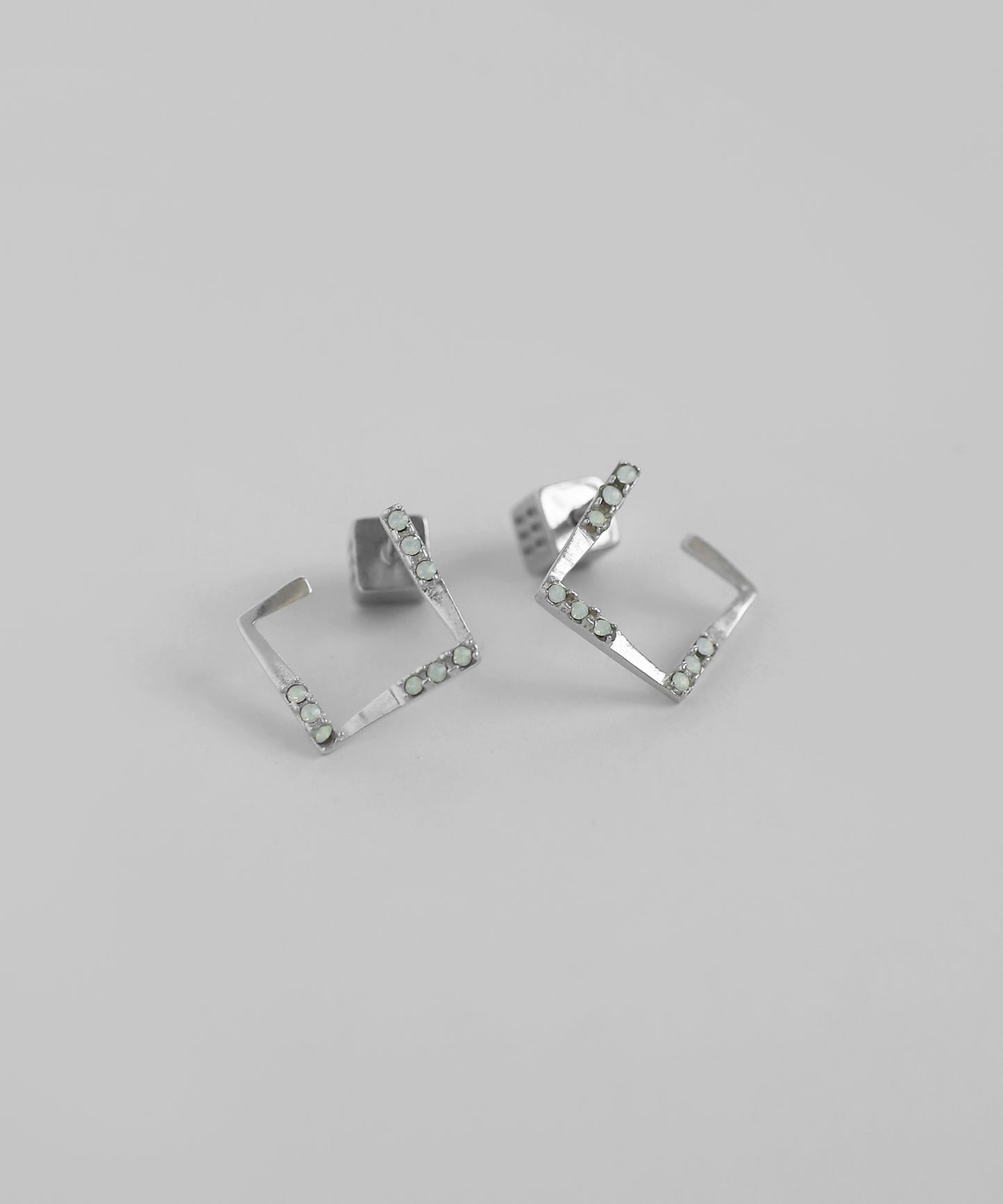Bijou × Square Line Earrings [925 Silver]
