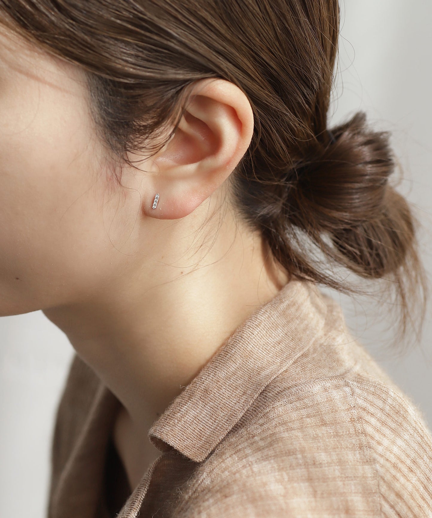 Bijou & Chain Asymmetric Earrings [925 Silver]