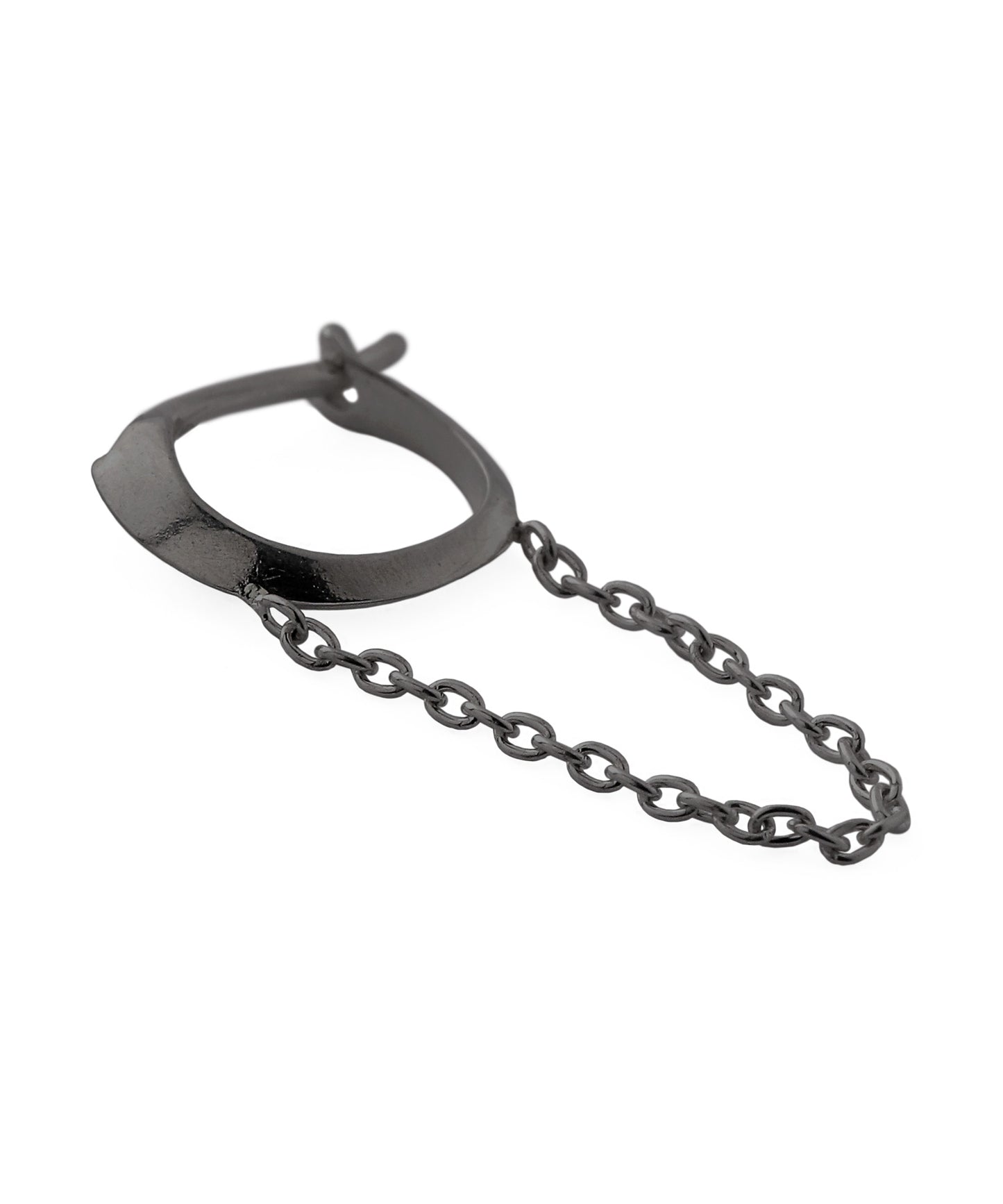 Bijou & Chain Asymmetric Earrings [925 Silver]