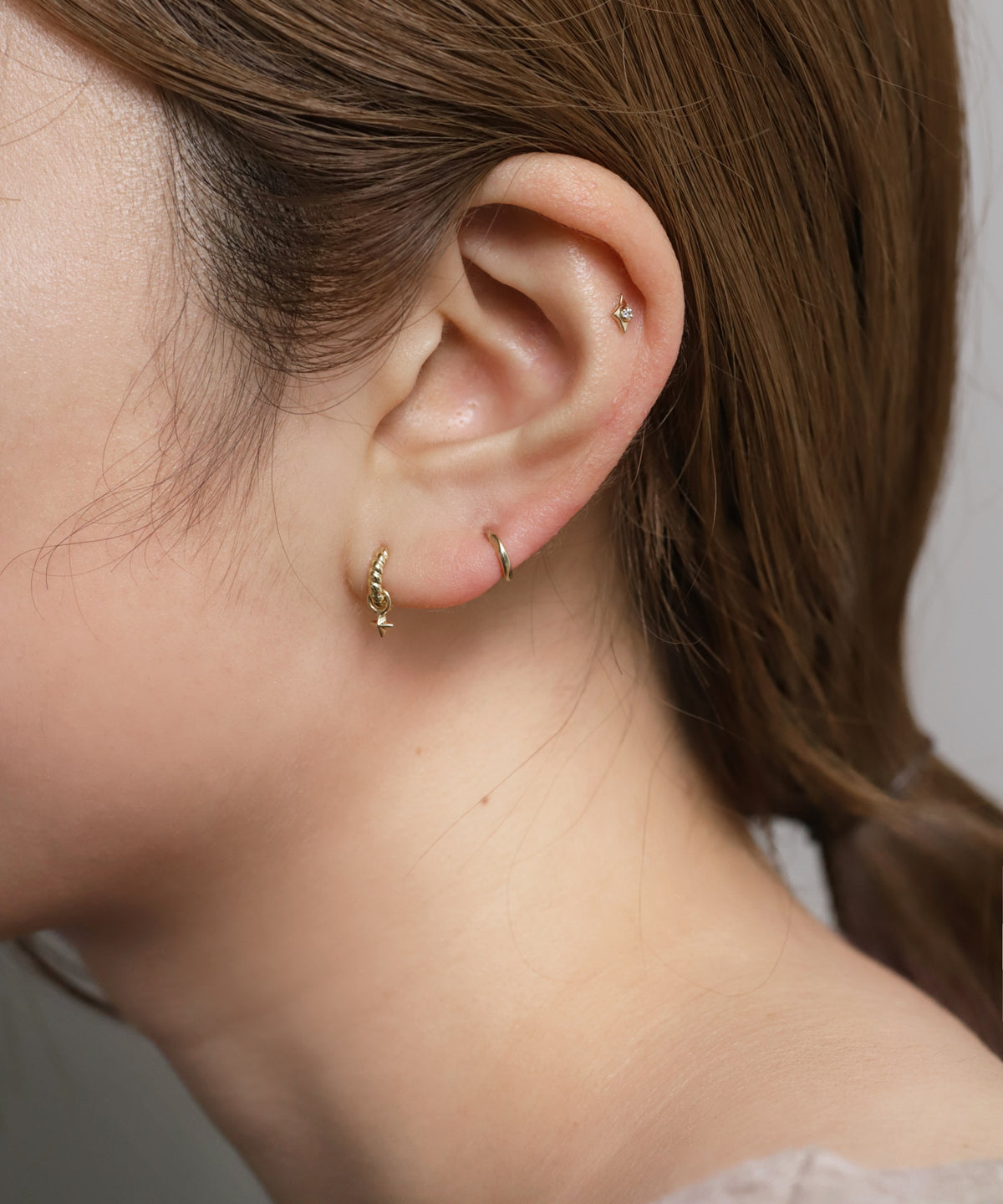 Bijou & Star Screw Back Earrings [925 Silver]