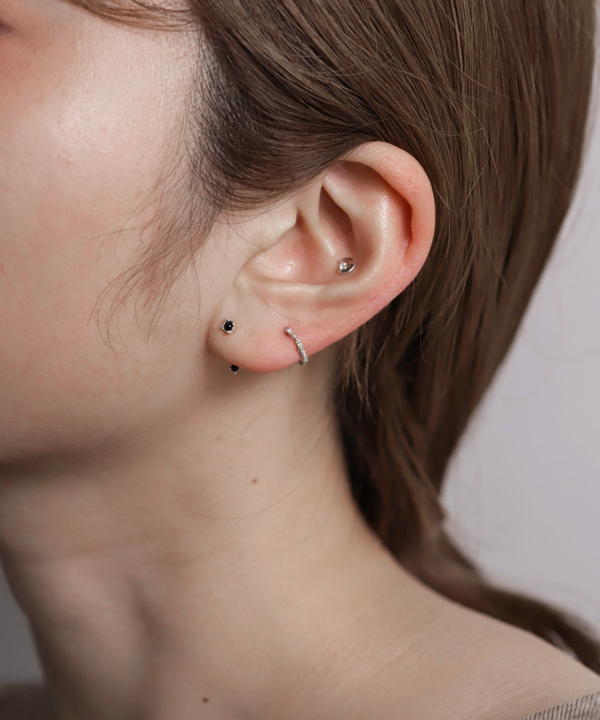 Gemstone 2-Way Screw Back Earrings [925 Silver]