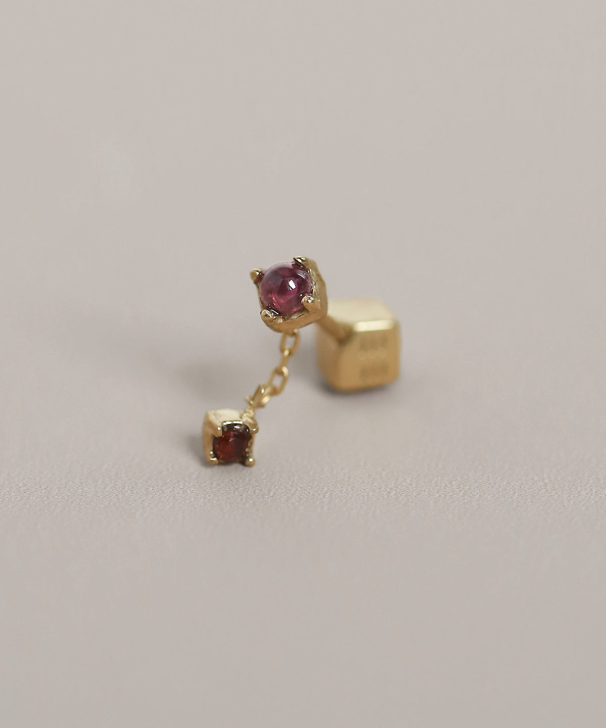 Gemstone 2-Way Screw Back Earrings [925 Silver]