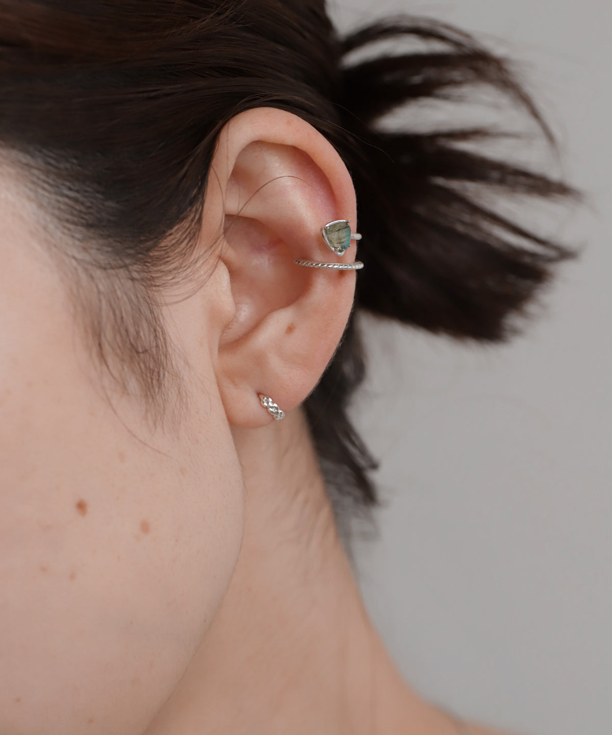 Chain Hoop Earrings [925 Silver]