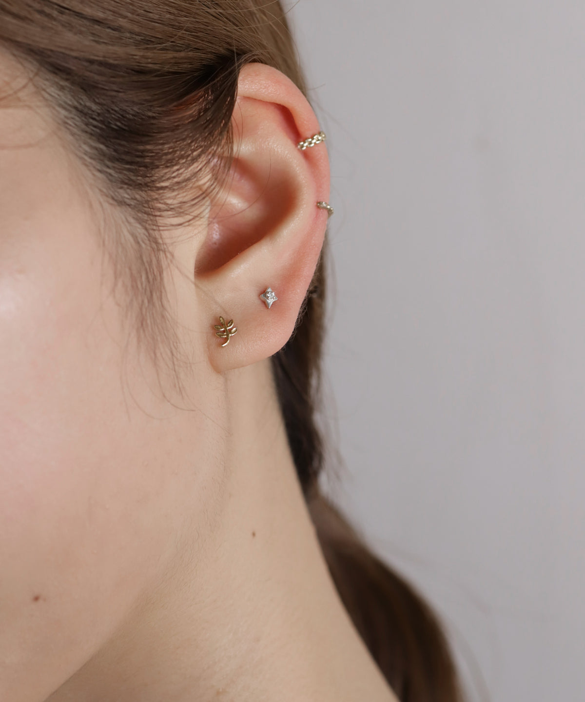 Chain Hoop Earrings [925 Silver]