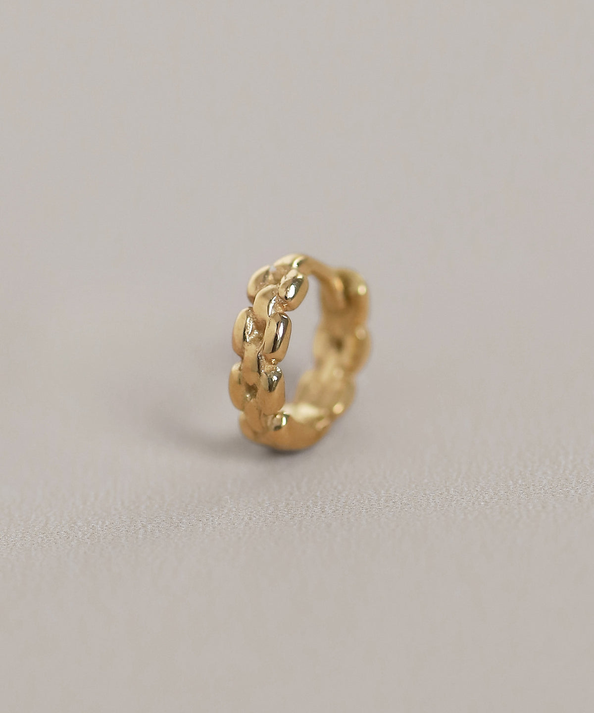 Chain Hoop Earrings [925 Silver]