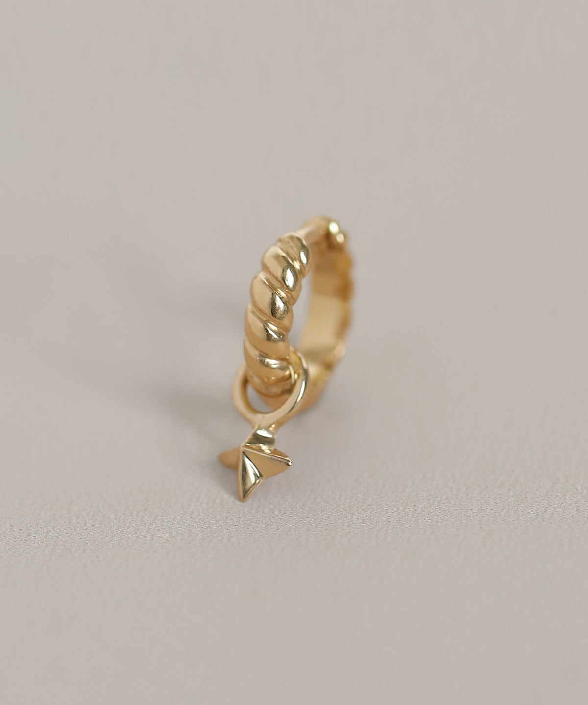 Star 2-Way Hoop Earrings [925 Silver]