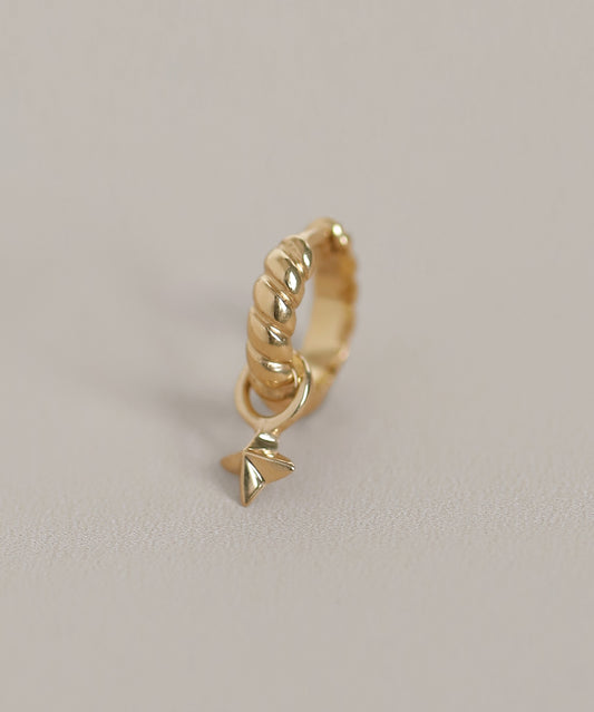 Star 2-Way Hoop Earrings [925 Silver]