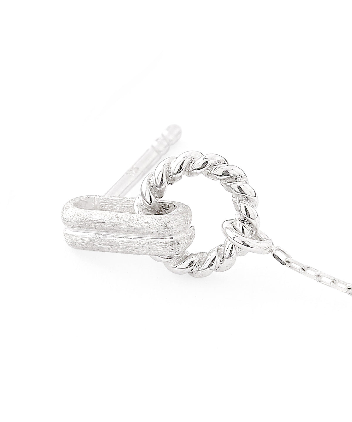 Chain Ear Cuff Earrings [925 Silver]
