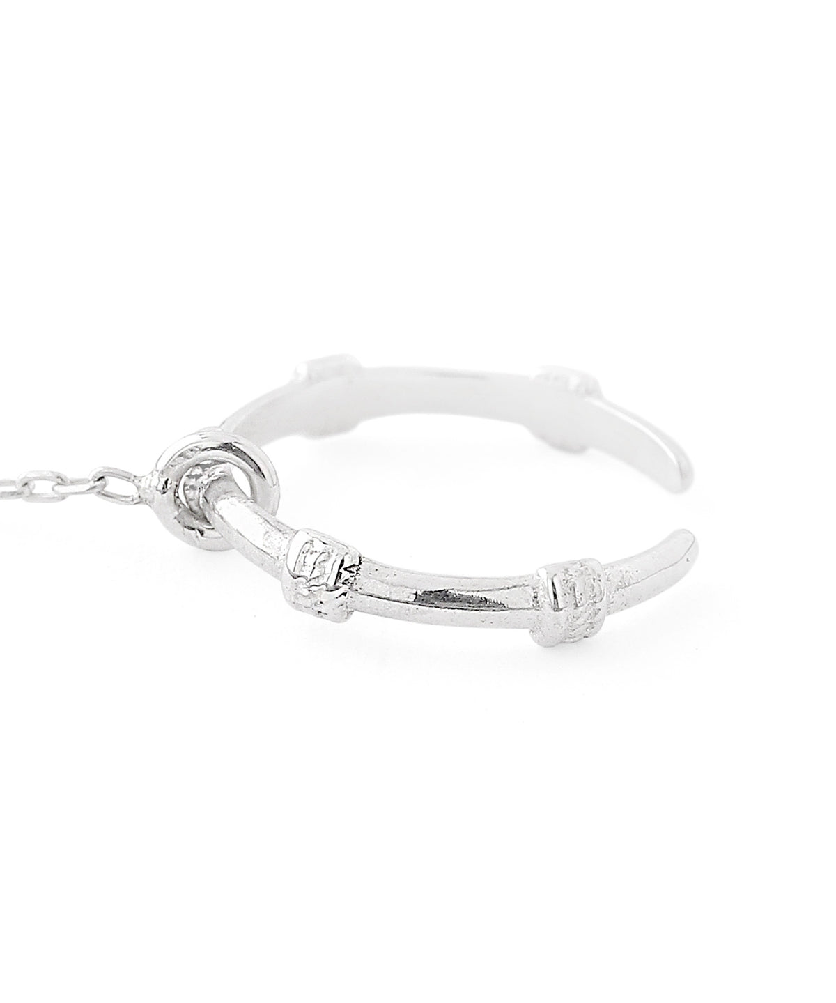Chain Ear Cuff Earrings [925 Silver]
